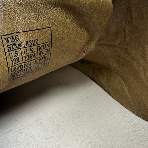 Dr Comfort Wing Shoes Mens 13 M Brown Leather Lace Up Casual Dress Brogue Ortho - Picture 12 of 16